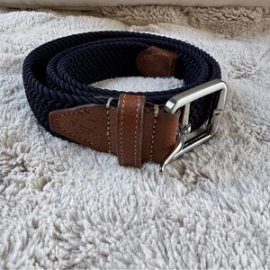 Martin Dingman Men's Newport Woven Italian Rayon Elastic Belt Size 34